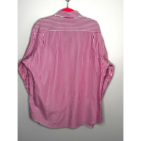 NWT Lacoste Slim Modern Fit Pink Stripe Button-Down Tailored Business Casual 42 - Picture 3 of 6